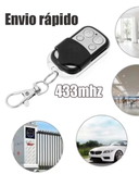 Kit 2 Controles Remoto Universal para Portão Elétrico Eletrônico Garagem com Chaveiro 433mhz 4 Botões