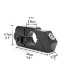 Trava Antifurto de Moto Manete Freio Acelerador Aluminio Reforçado